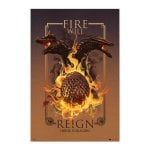 Affiche de Game of Thrones : La Maison du Dragon : Le Feu régnera