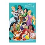 Affiche Princesses et animaux de compagnie Disney