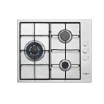 Encimera Vitrokitchen EN630LIN Gas Natural 3 Quemadores 60 cm Acero Inoxidable