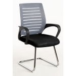 Sillas De Escritorio - Silla Confidente Binet - Gris Sillas De Escritorio - Silla Confidente Binet - Gris
