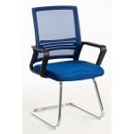 Sillas De Escritorio - Silla Confidente Kole - Azul