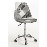 Sillas De Escritorio - Silla Neo Patchwork - Patchwork Blanco Y Negro Sillas De Escritorio - Silla Neo Patchwork - Patchwork Blanco Y Negro