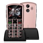Móvil Básico Artfone A400 4g Teléfono Para Personas Mayores Con Botón Sos Oro