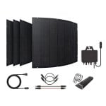 Engel Ps0800f Kit Solar Balcon Placas Solares Flexibles 800w Ip67 Sin Herramientas Conexion Directa Enchufe App Movil Autoconsumo Ahorro Energia