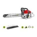 Motosierra GREENCUT GS650X 55cc 3,8cv Gasolina Espada 20” Antivibración Easy-Start