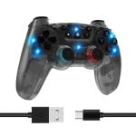 Mando inalámbrico Switch Multiplataforma 7 Colores LED Vibración 20h Ergonomía Pro Mando inalámbrico Switch Multiplataforma 7 Colores LED Vibración 20h Ergonomía Pro