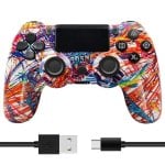 Mando inalámbrico Bluetooth para PS4 Batería 600mAh Vibración Dual Antideslizante Mando inalámbrico Bluetooth para PS4 Batería 600mAh Vibración Dual Antideslizante