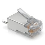 Conector RJ45 Ubiquiti TC-CON-100 Macho Cat5 100 Unidades Terminales Chapados Oro