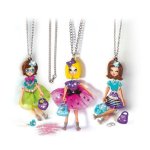 Kit de Artesanato Clementoni 18587 Crazy Chic My Charm Dolls 4 Amuletos Personalizáveis