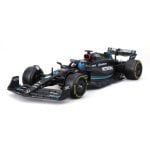 Voiture moulée sous pression Bburago Mercedes AMG W14 George Russell 63 à l'échelle 1/24 avec des détails réalistes