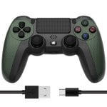 Kinsi Gamepad inalámbrico PS4 Alta Precisión Bluetooth Doble Vibración 600mAh Antideslizante Verde Kinsi Gamepad inalámbrico PS4 Alta Precisión Bluetooth Doble Vibración 600mAh Antideslizante Verde