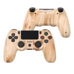 Kinsi Mando Bluetooth inalámbrico Compatible PC/PS2/PS3/PS4 Vibración Dual 600mAh Antideslizante Madera Kinsi Mando Bluetooth inalámbrico Compatible PC/PS2/PS3/PS4 Vibración Dual 600mAh Antideslizante Madera