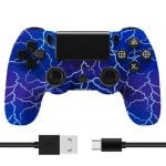 Kinsi Gamepad inalámbrico Compatible PS4 Batería 600mAh Doble Vibración Alta Sensibilidad Azul Kinsi Gamepad inalámbrico Compatible PS4 Batería 600mAh Doble Vibración Alta Sensibilidad Azul