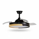 Ventilatore DC Dani Mini 6 Velocità LED 59W Telecomando Regolabile Ventilatore DC Dani Mini 6 Velocità LED 59W Telecomando Regolabile