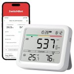 Monitor de Calidad del Aire SwitchBot Mediator Pro CO2 Display 6-en-1 Precisión Alta App Alarma
