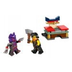 Conjunto LEGO Ninjago - Campo de Treino e Templo de Batalha para Torneio 30675 - Minifiguras Kai e Rapton