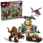 Set LEGO Jurassic World Misión Aérea Spinosaurus y Quetzalcoatlus 984 Piezas Interactivo
