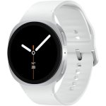 Samsung Galaxy Watch8 LTE 40mm Super AMOLED Silber Armband Weiß Wasserdicht 5ATM IP68