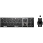 Teclado HP 725 completo preto Bluetooth RF sem fios com rato 4000 DPI resistente