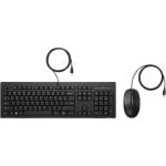HP 225 Conjunto de Teclado e Rato USB Resistentes a Líquidos Pretos