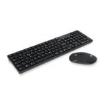 Clavier Conceptronic ORAZIO01DE sans fil QWERTZ allemand avec souris optique noire