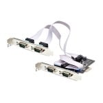 Placa Serial PCI Express StarTech.com AX99100 4 Portas RS-232/422/485 PCIe x1 Preto Placa Serial PCI Express StarTech.com AX99100 4 Portas RS-232/422/485 PCIe x1 Preto
