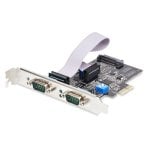 Serielle PCIe Karte StarTech AX99100 2 Ports RS-232/422/485 High-Speed Schwarz