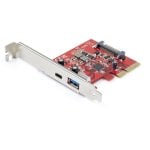 Tarjeta PCI Express USB 3.2 Gen 2 StarTech ASM3142 2 Puertos 10Gbps USB-C USB-A Rojo Tarjeta PCI Express USB 3.2 Gen 2 StarTech ASM3142 2 Puertos 10Gbps USB-C USB-A Rojo
