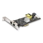 Placa de Rede StarTech.com PCIe 2x Intel I225-V PoE 2.5Gb 2 Portas Interna Placa de Rede StarTech.com PCIe 2x Intel I225-V PoE 2.5Gb 2 Portas Interna