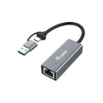Netzwerkadapter Equip 133495 USB-C + USB-A 2,5 Gbit/s Ethernet Netzwerkadapter Equip 133495 USB-C + USB-A 2,5 Gbit/s Ethernet