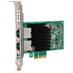 Adaptador Ethernet Intel X550-T2 Interno 10Gbps Verde Prata Adaptador Ethernet