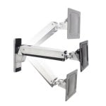 Soporte de Pared Ergotron Interactive Arm VHD Ajuste de Altura 31,8kg 30-60" Aluminio/Negro