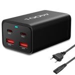 Carregador PcCom Essential GaN3 2x USB-C 100W + Carregamento Rápido 2x USB-A 3.0
