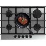 Placa de gas Cecotec Bolero Squad G 5400F Inox 5 fuegos WOK acero inoxidable