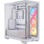 Caja PC CORSAIR 3500X RS-R ARGB Semitorre Blanco 3 Ventiladores Vidrio Templado
