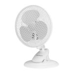 Ventilateur de Table/Mural/à Pinces Orbegozo TF 0319 20W 17,5cm 2 Vitesses Oscillant Silencieux