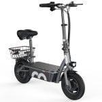 Scooter elétrica iScooter F2 500W, banco rebatível de 10", 36V 7,8Ah, autonomia de 30km, cinzento Scooter elétrica iScooter F2 500W, banco rebatível de 10", 36V 7,8Ah, autonomia de 30km, cinzento