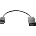 Adaptador HP DisplayPort a HDMI True 4K Macho/Hembra 38g Negro Negocios