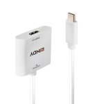 Adaptador USB-C para HDMI 4K 60Hz HDR 0,1m Branco Plug and Play Lindy 43339