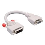 Adapter Lindy 41222 DVI-A VGA (D-Sub) 0,2 m Graumännlich/weiblich
