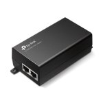 Inyector PoE TP-Link TL-POE160S 30W Gigabit Ethernet Montaje Pared Negro