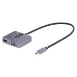 StarTech USB-C Multiport HDMI VGA Audio 4K60Hz PD 100W Grau Adapter
