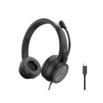 Auricular Conceptronic POLONA05BC USB-C Negro Diadema Binaural con Cancelación de Ruido 2m