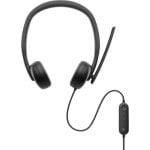 Auricular Dell Pro WH3024 Cancelación Ruido IA USB-C Binaural 110g Negro 20-20000Hz 2m