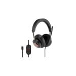 Auriculares Kensington H2000 USB-C com Cancelamento de Ruído, Microfone Boom 40mm Preto Escritório