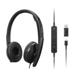 Auricular Lenovo 4XD1M45627 Supraaural USB-C Cancelación de Ruido 148g Negro Auricular Lenovo 4XD1M45627 Supraaural USB-C Cancelación de Ruido 148g Negro