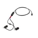 Auricular Lenovo 4XD1C99220 Intraaural Alámbrico USB-C Micrófono Cancelación Ruido Negro
