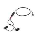 Auricular Lenovo 4XD1C99220 Intraaural Alámbrico USB-C Micrófono Cancelación Ruido Negro Auricular Lenovo 4XD1C99220 Intraaural Alámbrico USB-C Micrófono Cancelación Ruido Negro