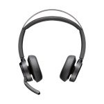 Auriculares Poly Voyager Focus 2 sem fios Bluetooth USB-C/A com Cancelamento de Ruído Preto
