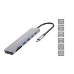 Hub USB Conceptronic DONN28G Gris 5 Gbit/s 100W 4K Ultra HD Type-C/2xUSB-A/3xUSB-C/HDMI/Lector SD/MicroSD Hub USB Conceptronic DONN28G Gris 5 Gbit/s 100W 4K Ultra HD Type-C/2xUSB-A/3xUSB-C/HDMI/Lector SD/MicroSD